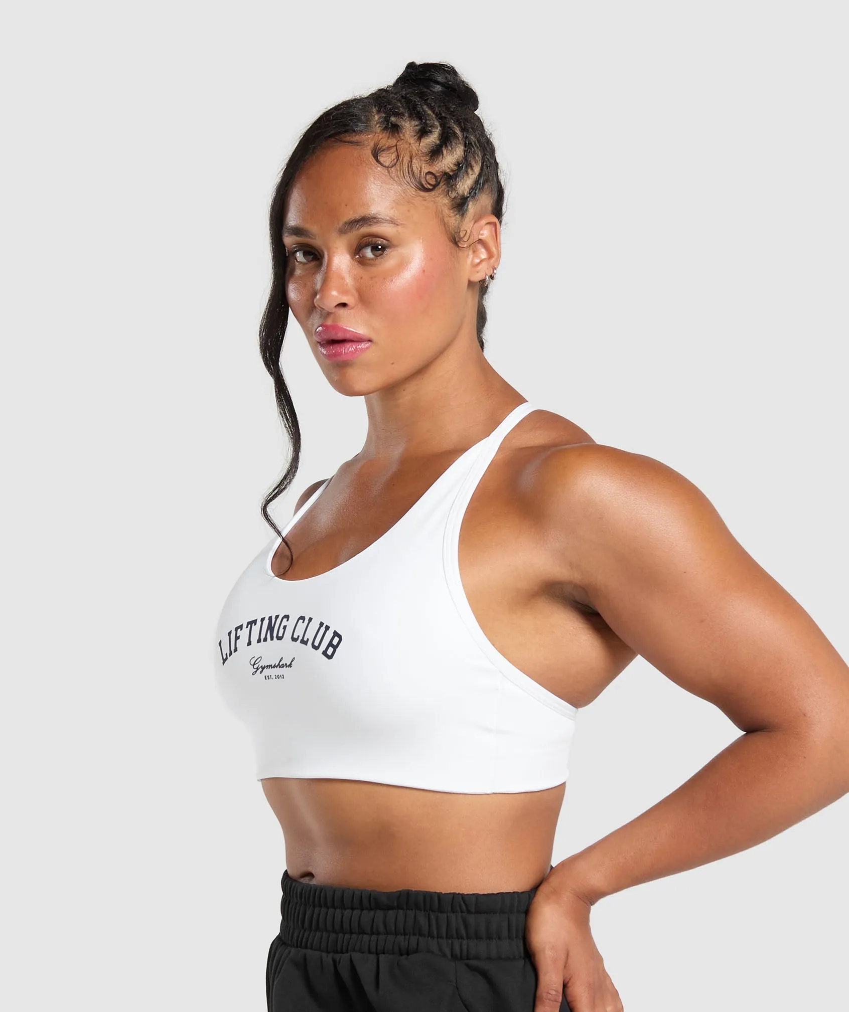 Gymshark Lifting Club Retro Bra - White