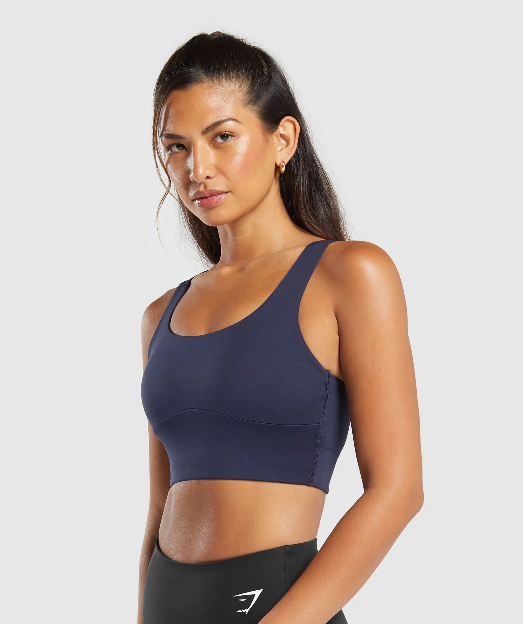 Gymshark Longline Sports Bra - Heavy Blue