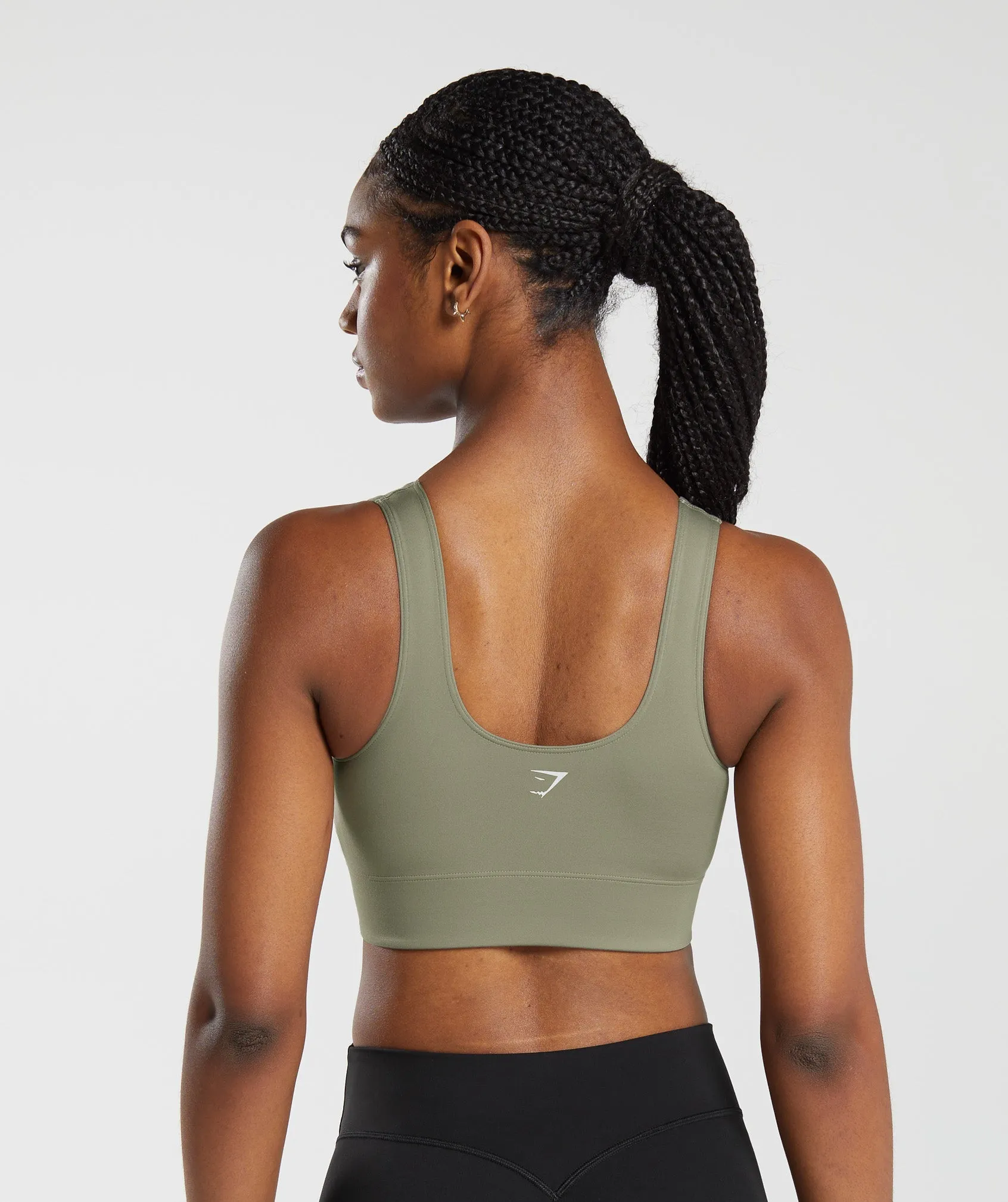 Gymshark Longline Sports Bra - Linen Brown