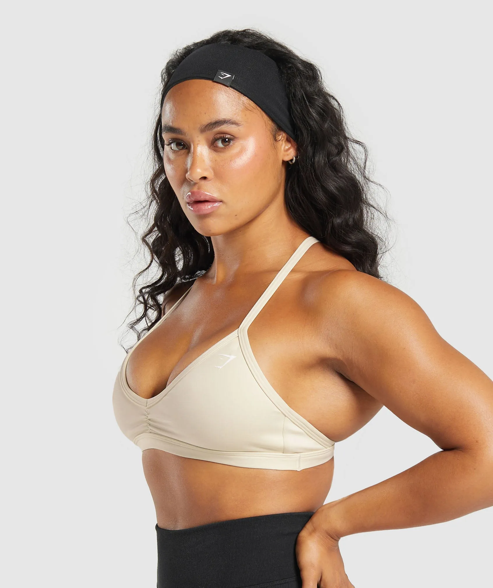 Gymshark Minimal Sports Bra - Ecru White