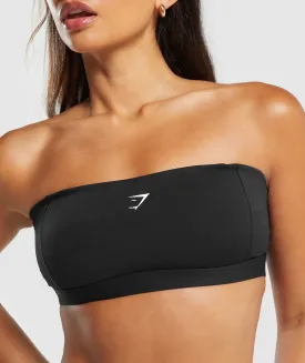 Gymshark Multi Way Strap Bandeau Bra - Black