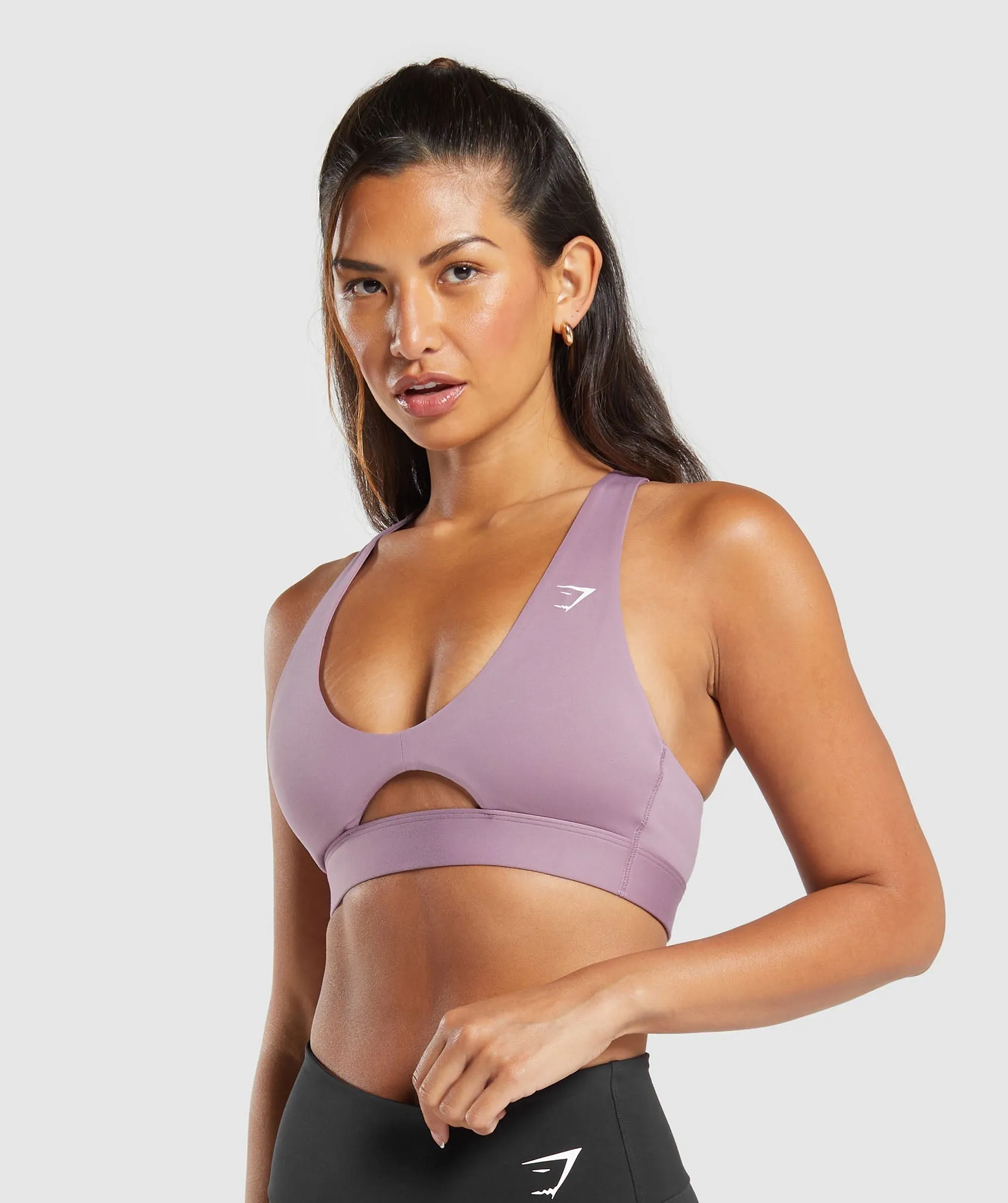 Gymshark Peek A Boo Sports Bra - Soft Purple