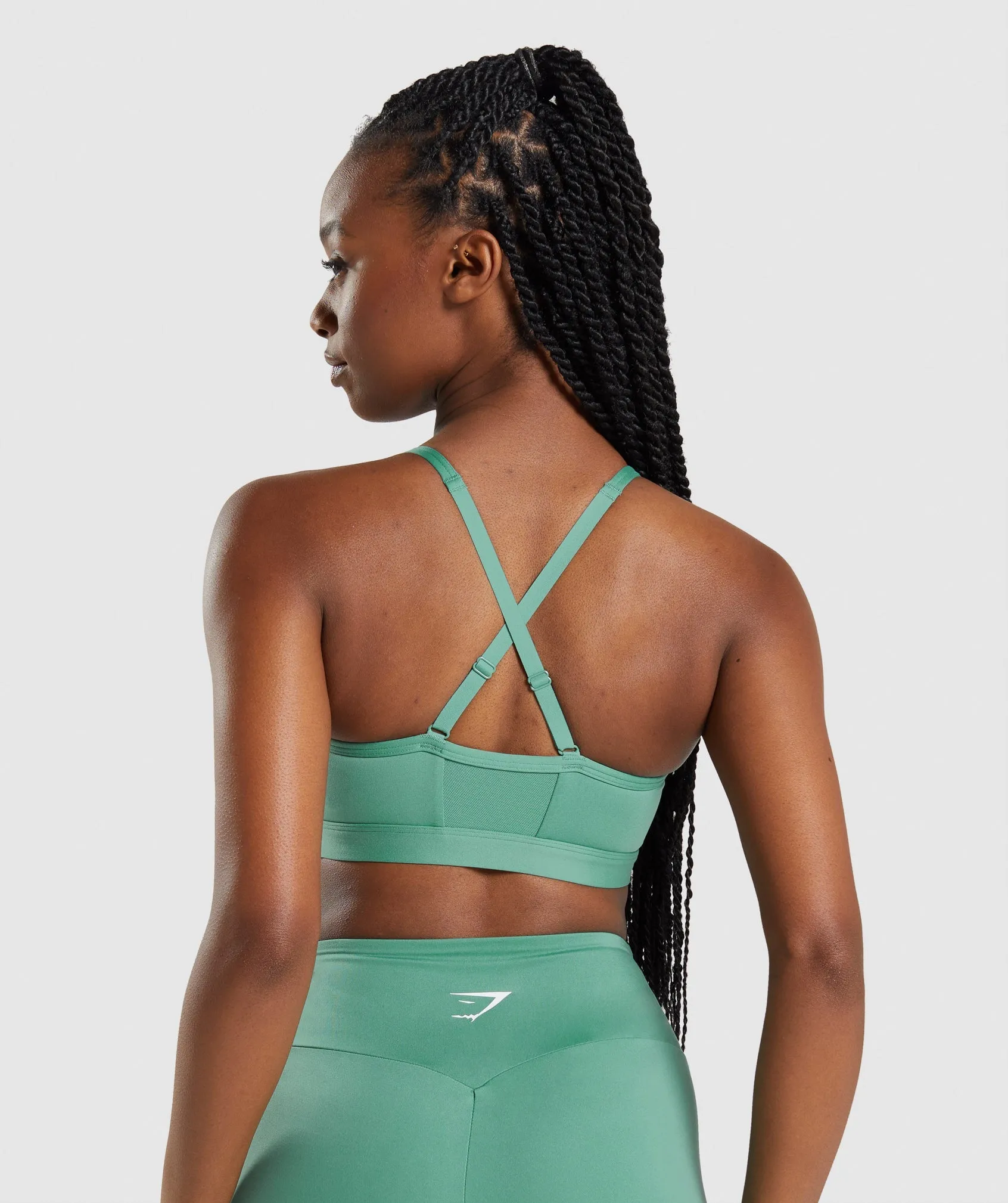 Gymshark Ruched Sports Bra - Alpine Green