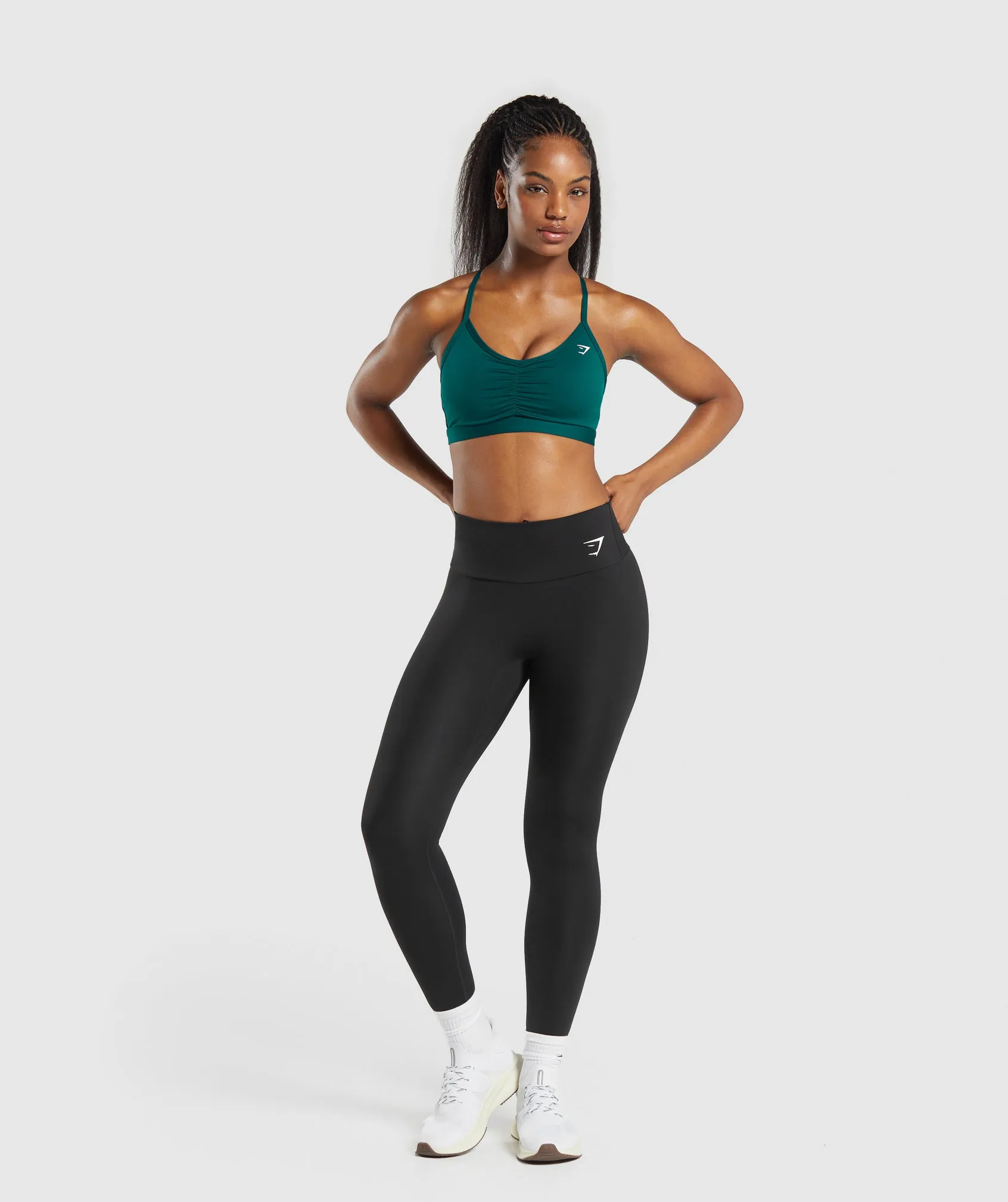 Gymshark Ruched Sports Bra - Motivate Teal