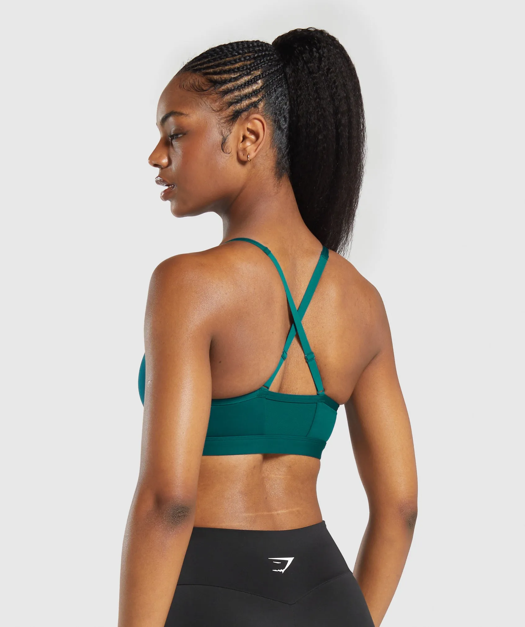 Gymshark Ruched Sports Bra - Motivate Teal