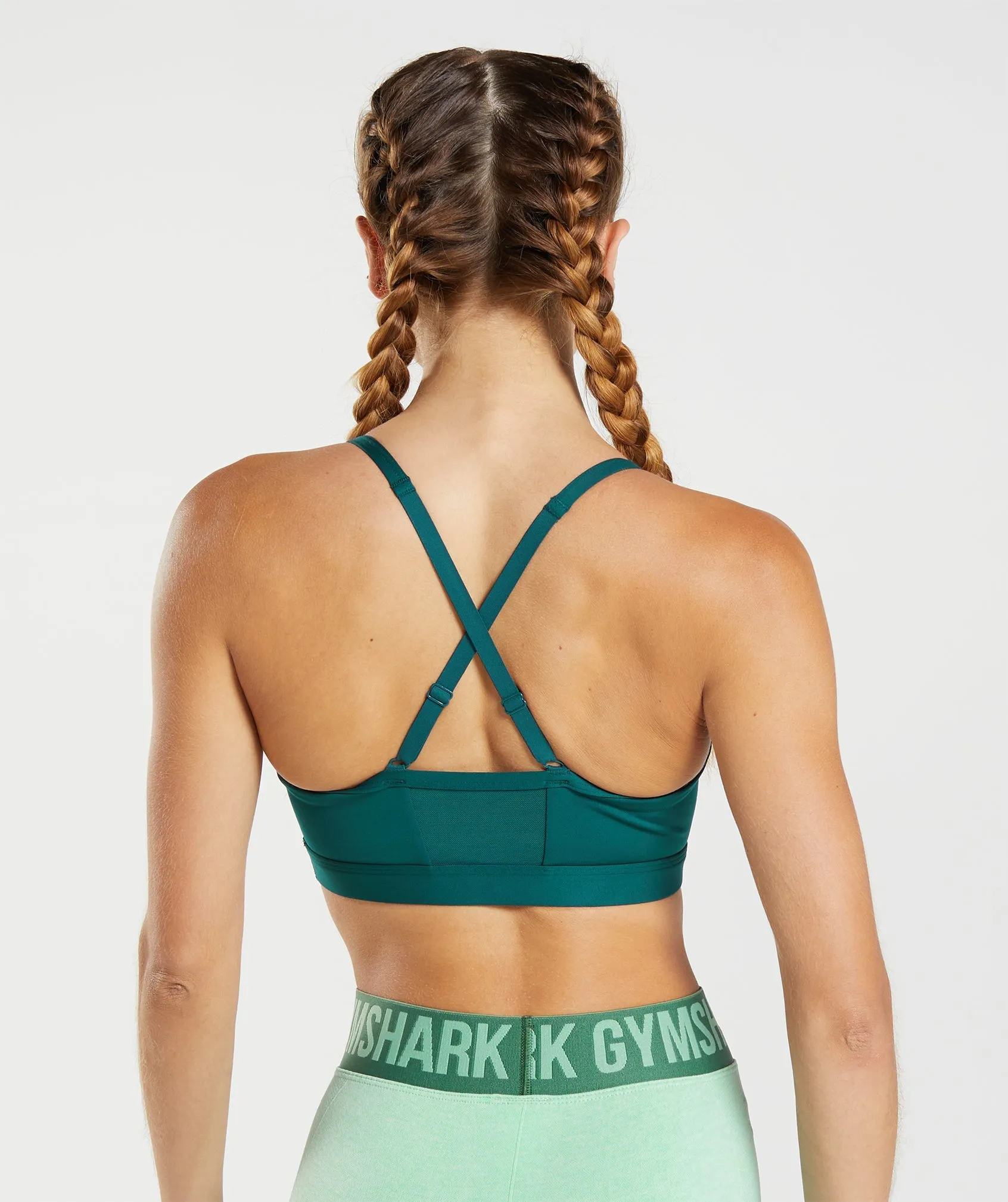 Gymshark Ruched Sports Bra - Winter Teal