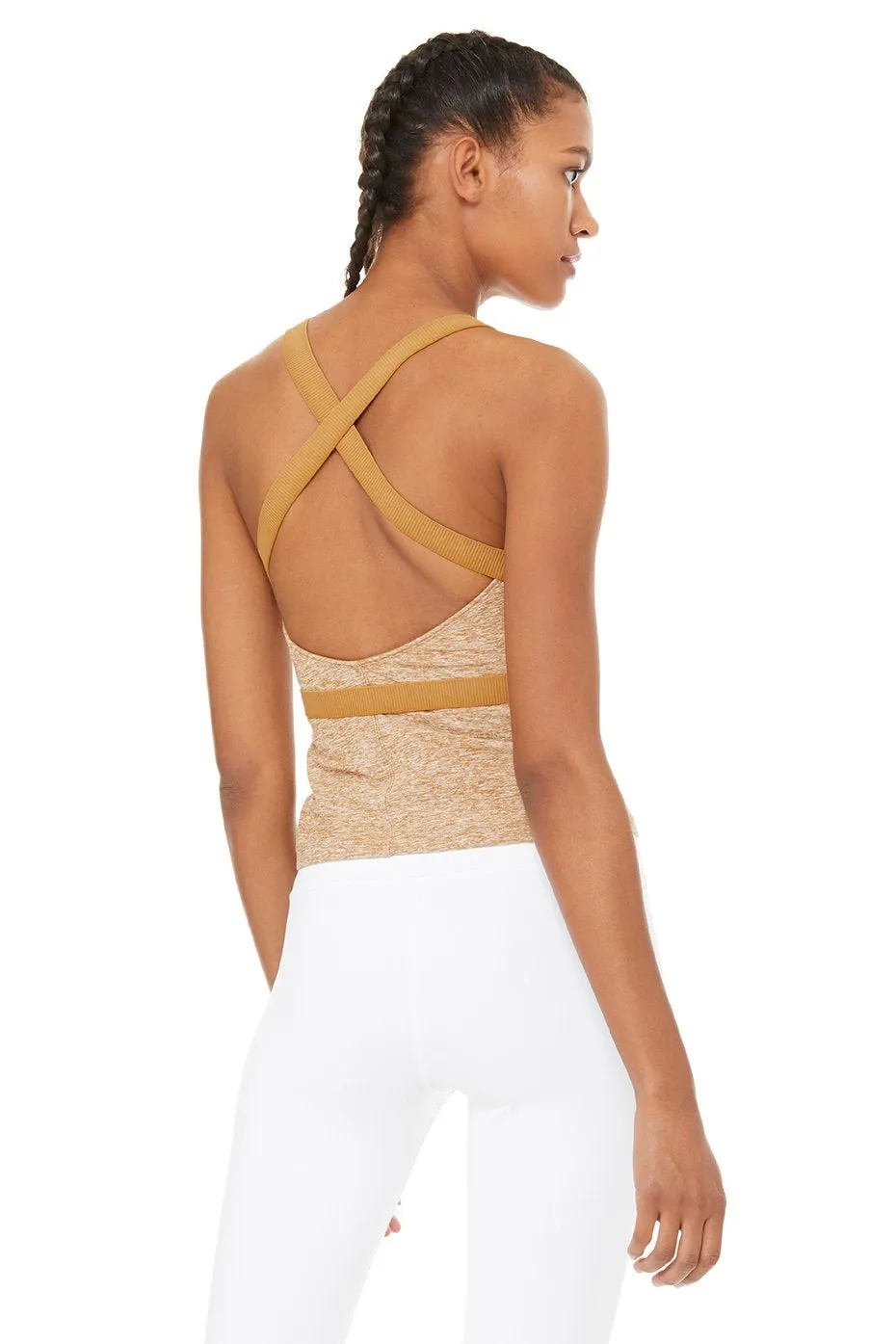 Harness Tank - Caramel Heather/Caramel