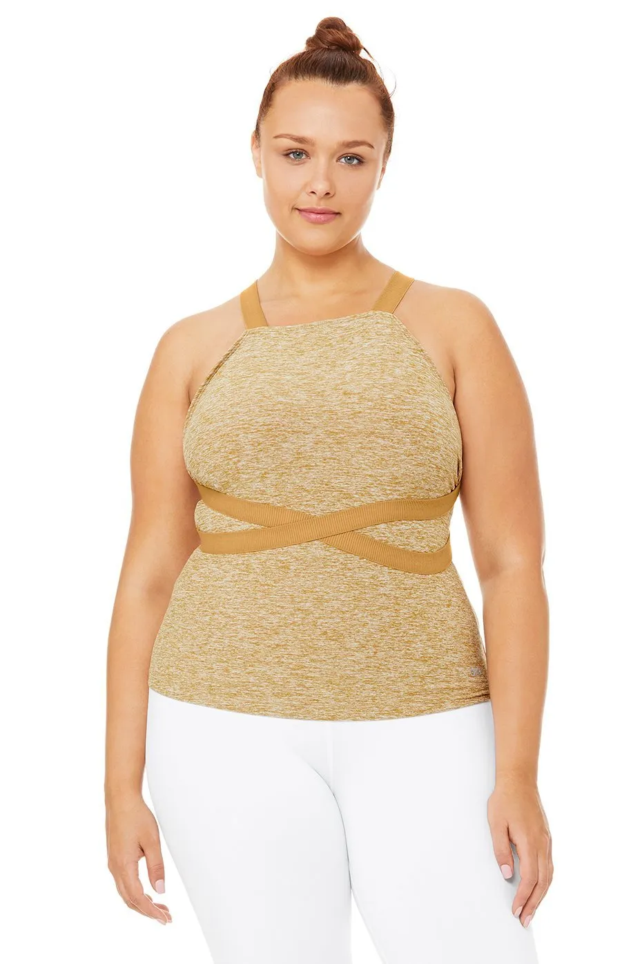 Harness Tank - Caramel Heather/Caramel