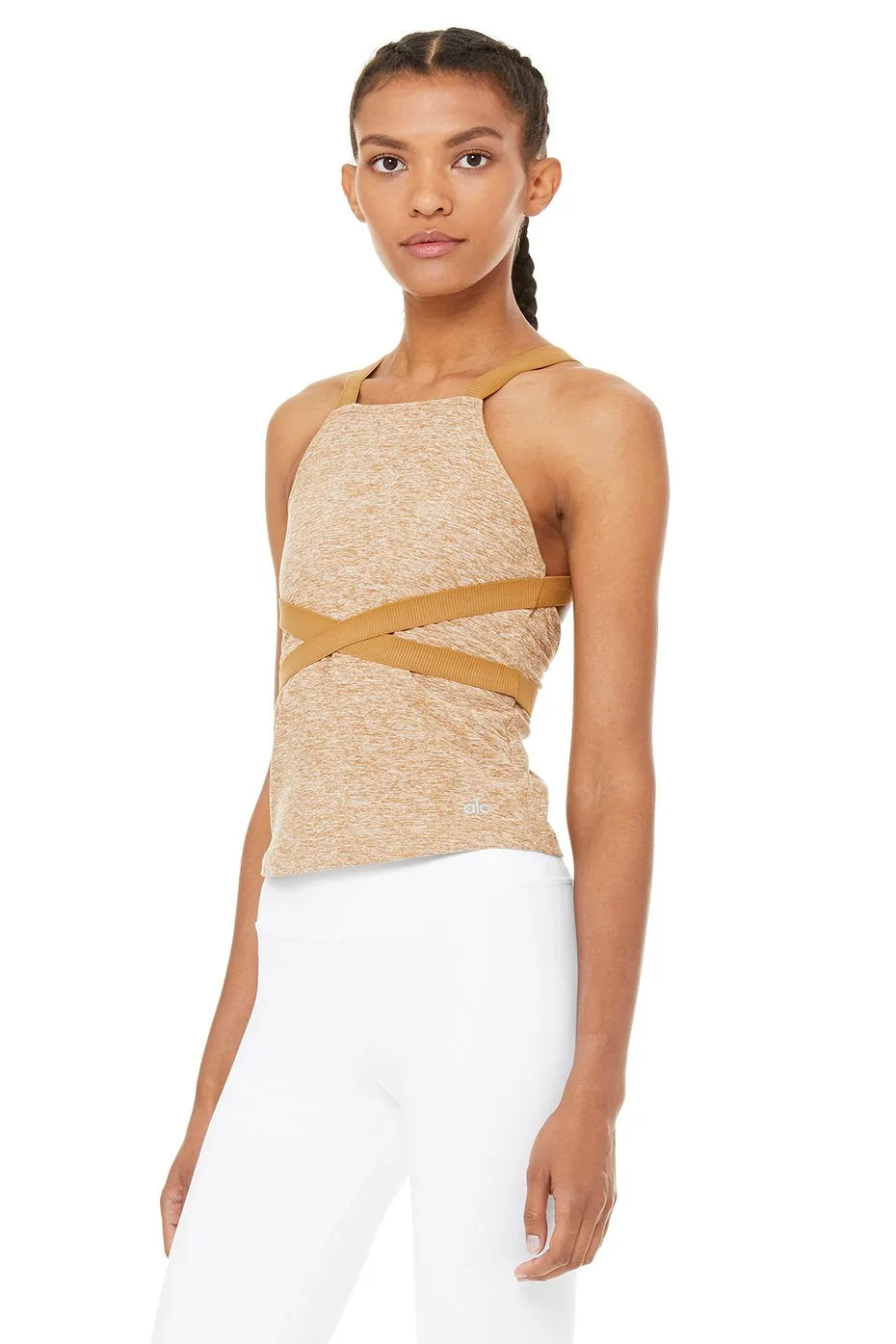 Harness Tank - Caramel Heather/Caramel