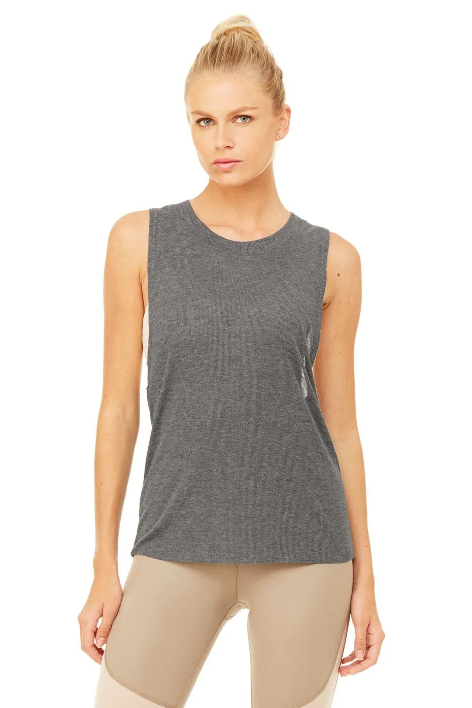 Heat-Wave Tank - Dark Heather Grey