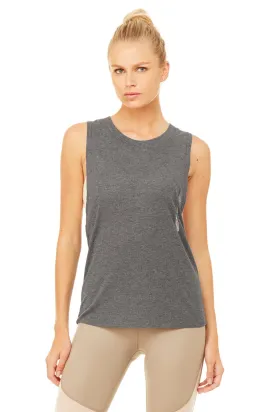 Heat-Wave Tank - Dark Heather Grey