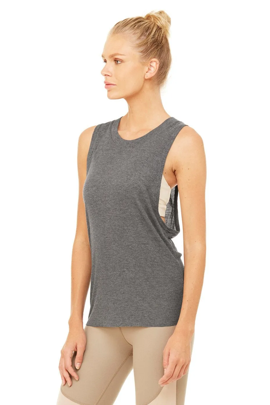 Heat-Wave Tank - Dark Heather Grey