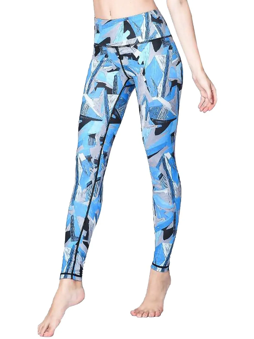 High Waist Printed Yoga Pants Full-Length Workout Fitness Leggings