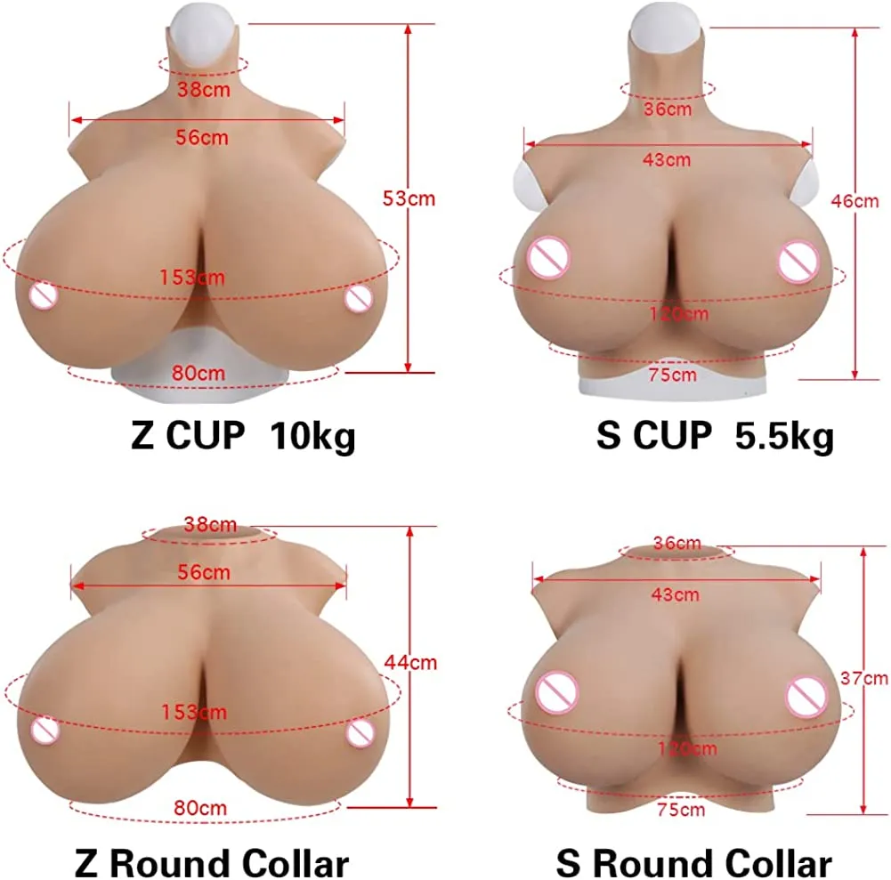 Huge Boobs J/Z Cup Silicone Fake Chest