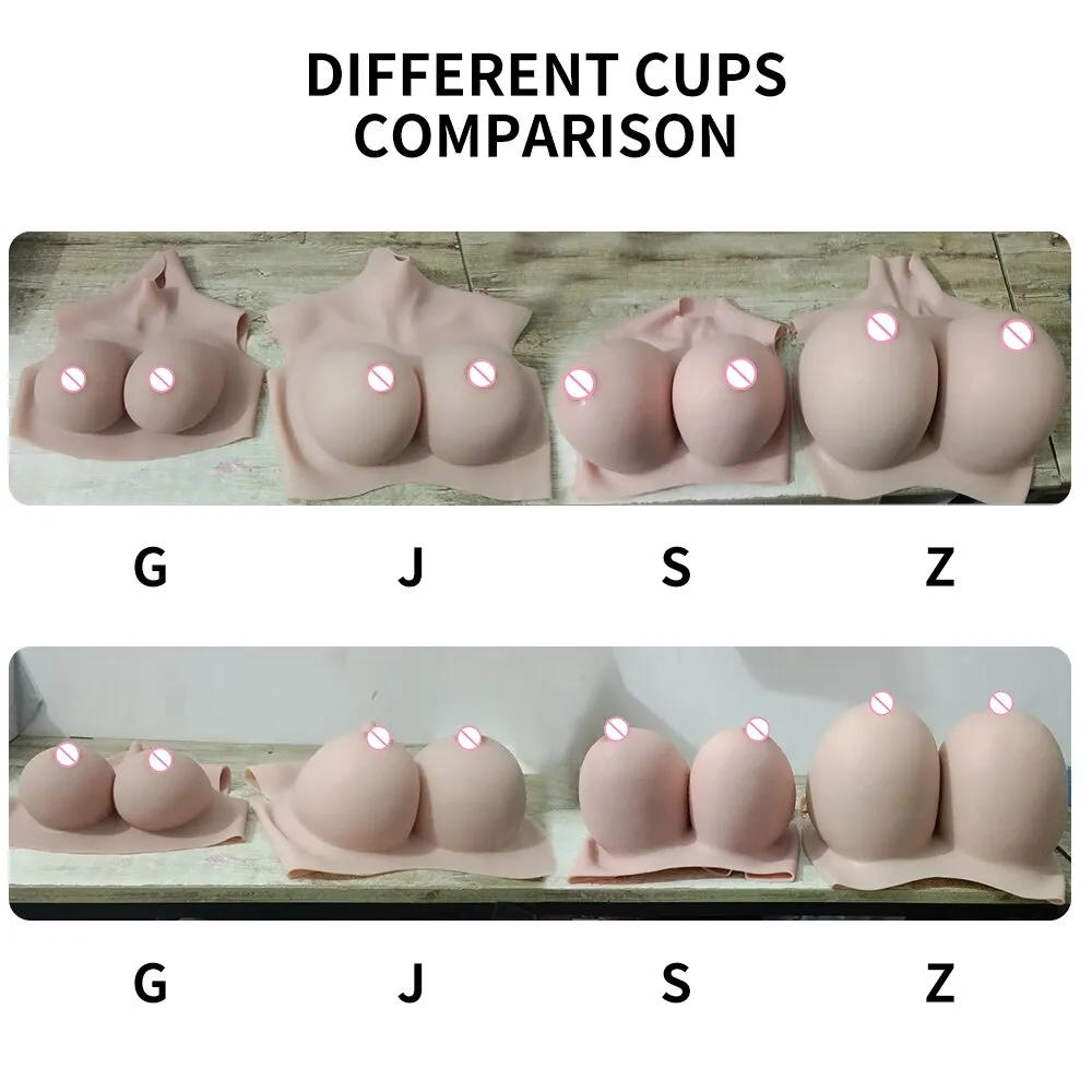 Huge Boobs J/Z Cup Silicone Fake Chest