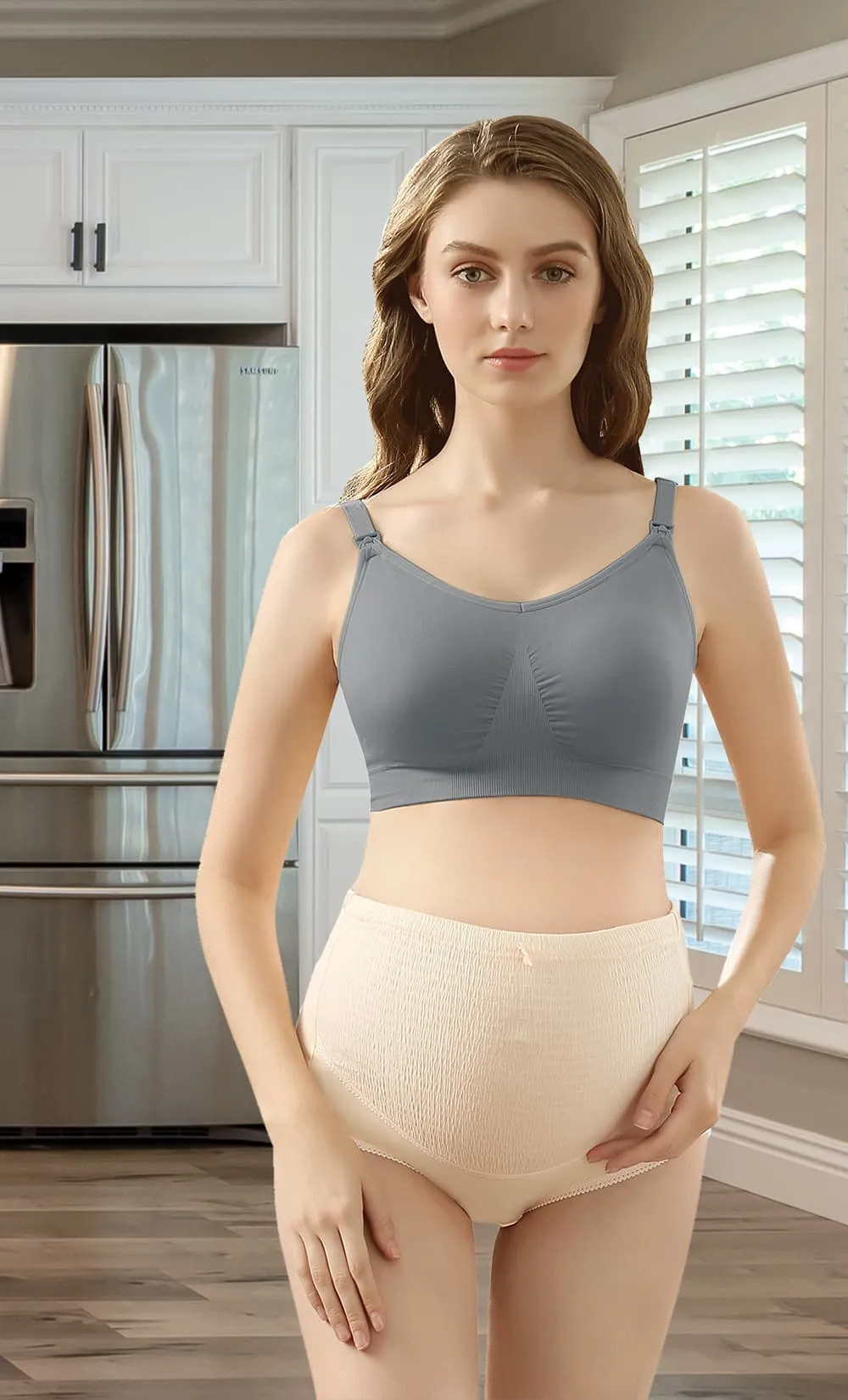 iLoveSIA Womens Seamless Wirefree Nursing Bras