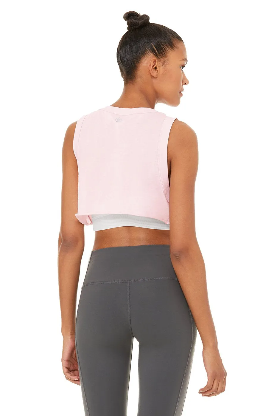 Inspire Crop Tank - Soft Pink