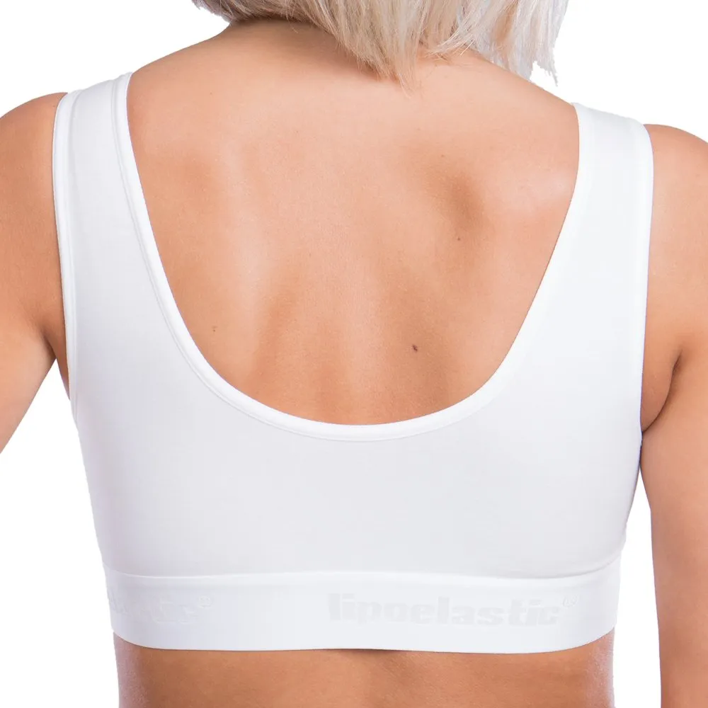 Lipoelastic PI Special Comfort Post Surgery Bra: White