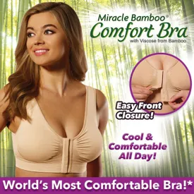 Miracle Bamboo Comfort Bra - Black - XL (Bust 40-43)