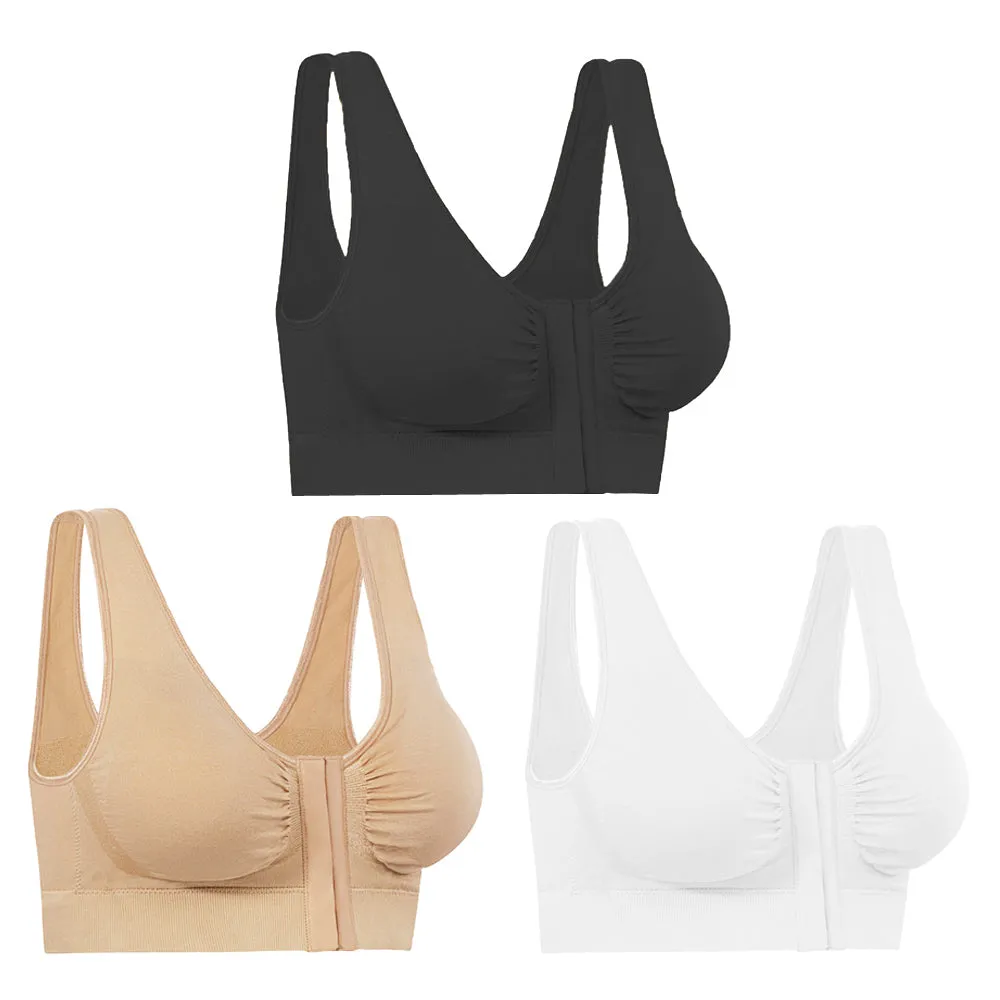 Miracle Bamboo Comfort Bra Deluxe - Set of 3 - XL (40-43")