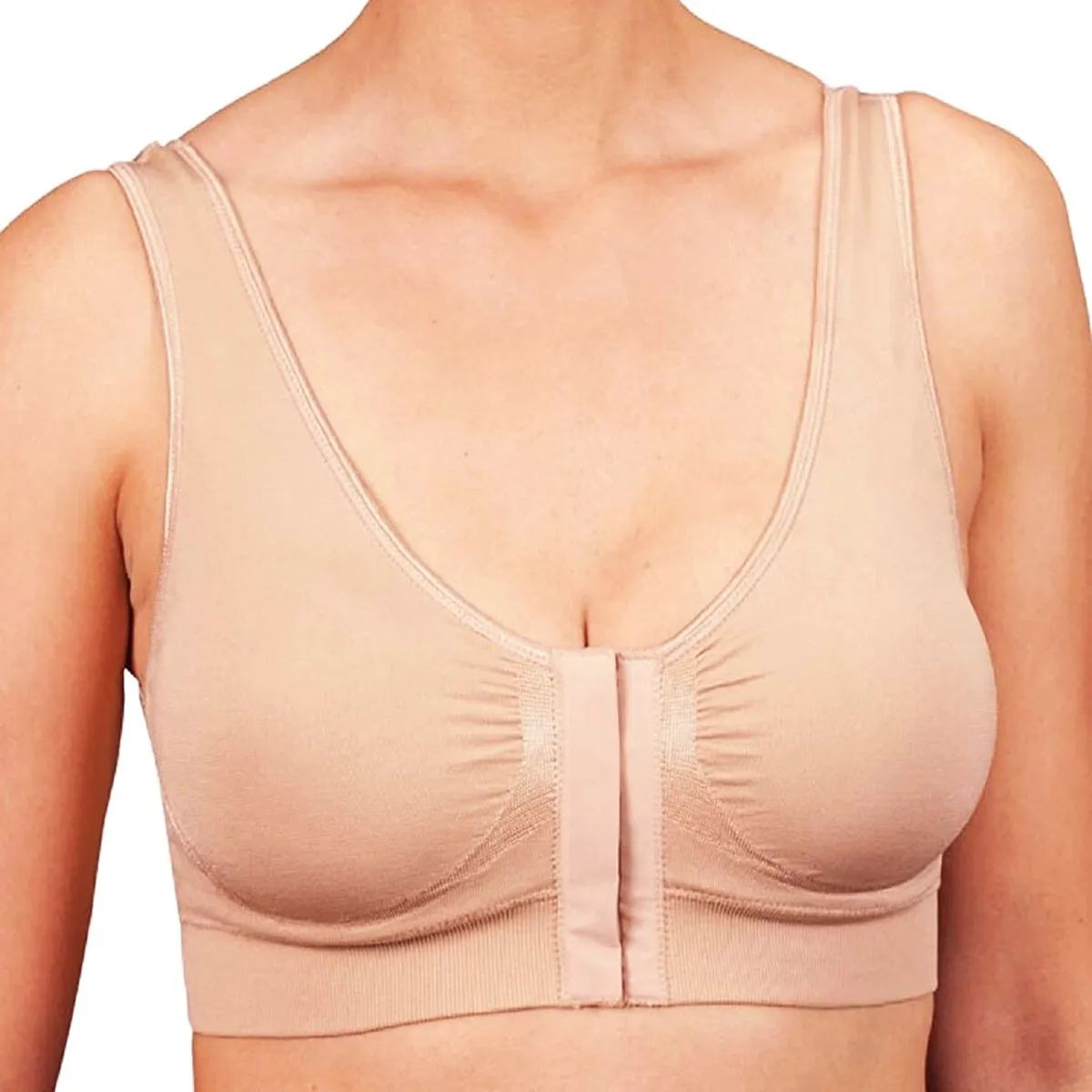 Miracle Bamboo Comfort Bra - Nude - 2XL ( Bust 43-46)