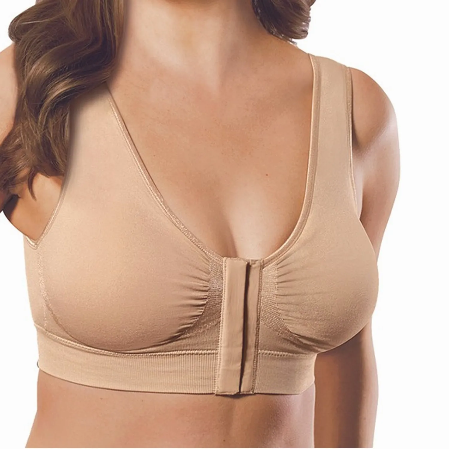 Miracle Bamboo Comfort Bra - Nude - Large (Bust 37-40)