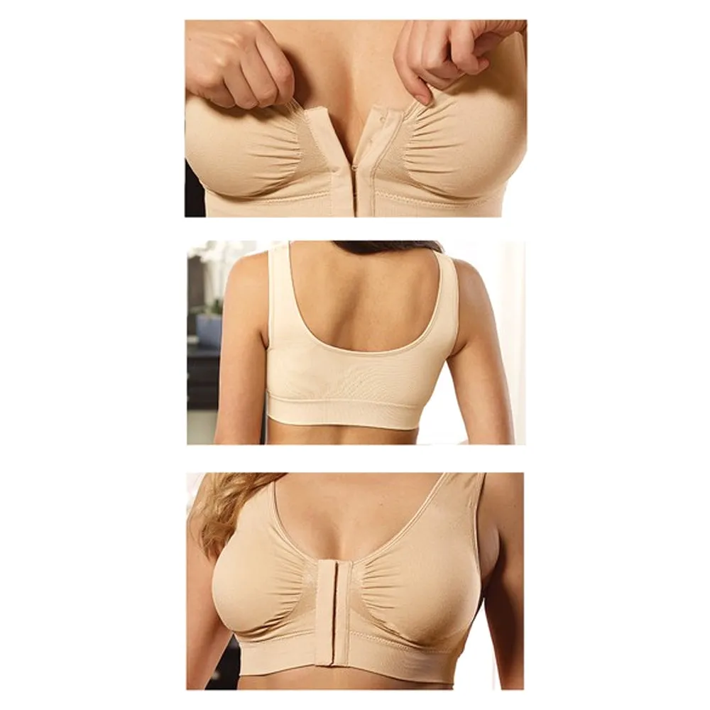 Miracle Bamboo Comfort Bra - White- Medium (Bust 35"-37")