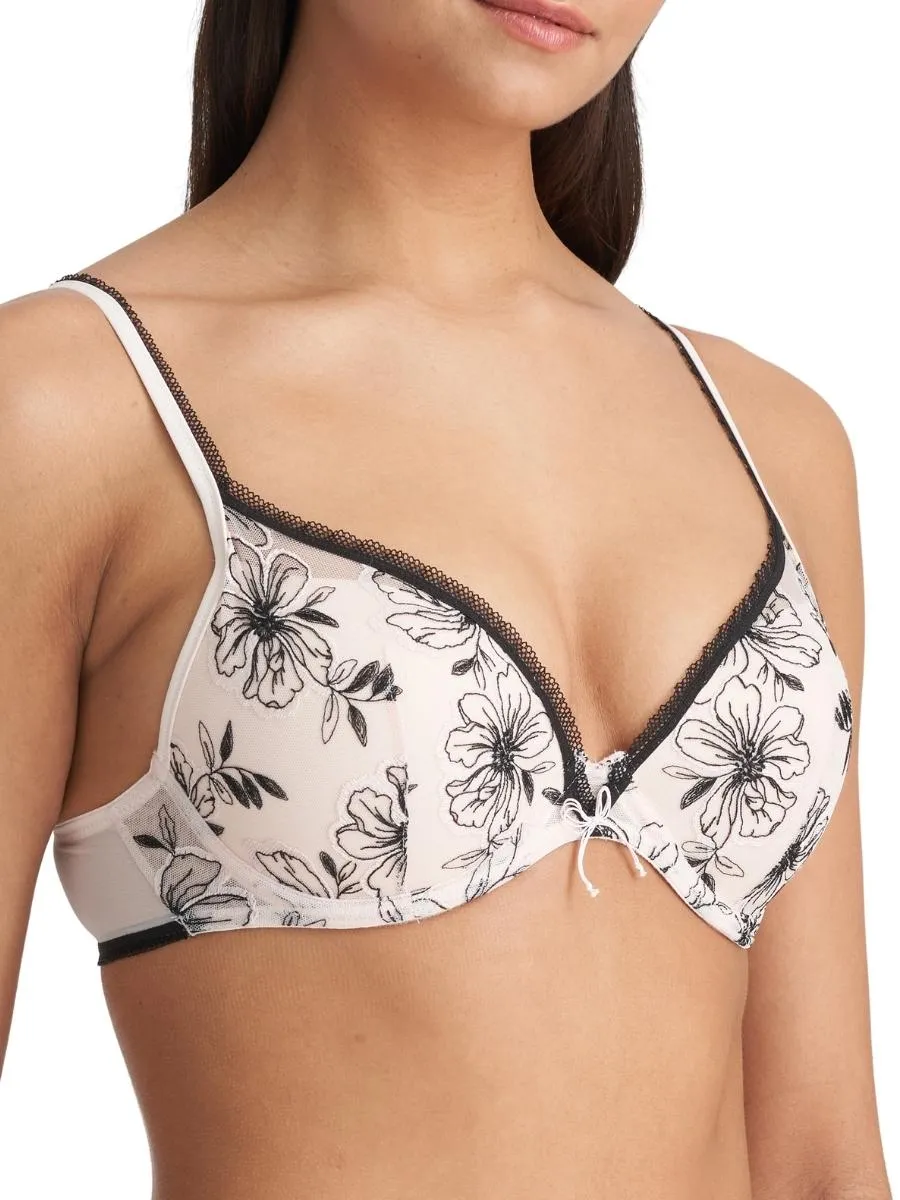 Noorah Push Up Bra - Black/Blush