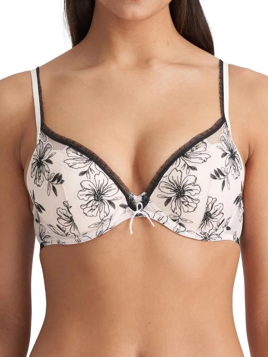 Noorah Push Up Bra - Black/Blush