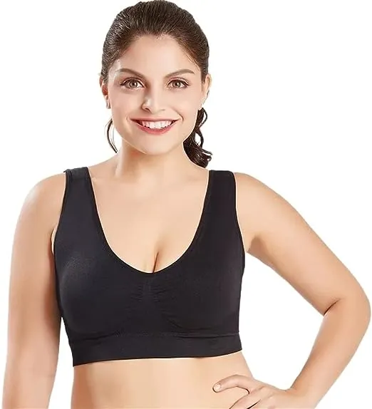 OCW Wireless Seamless Bra Push Up Removable Pad Plus Size