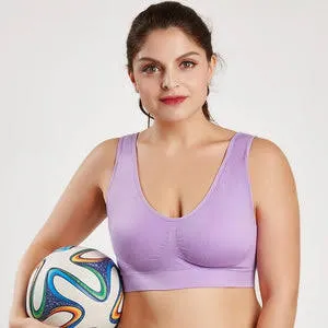 OCW Wireless Seamless Bra Push Up Removable Pad Plus Size