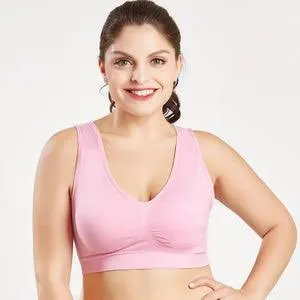 OCW Wireless Seamless Bra Push Up Removable Pad Plus Size