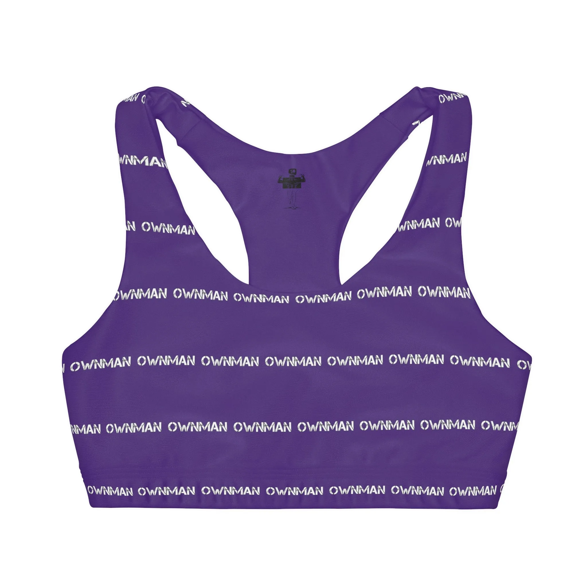 OWN MAN - Girls' Double Lined Seamless Sports Bra Purple