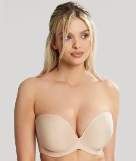 Panache Faith Moulded Strapless Bra - Latte