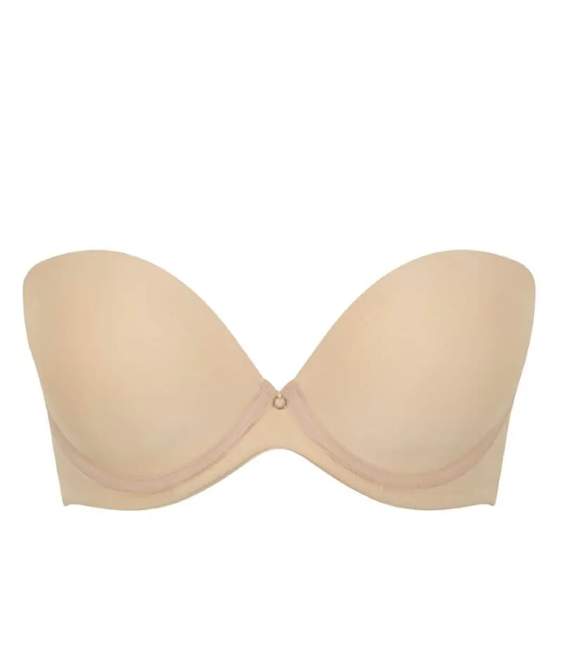 Panache Faith Moulded Strapless Bra - Latte