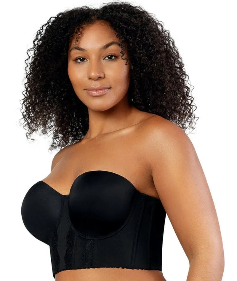 Parfait Elissa Seamless Underwire Padded Longline Strapless Bra - Black