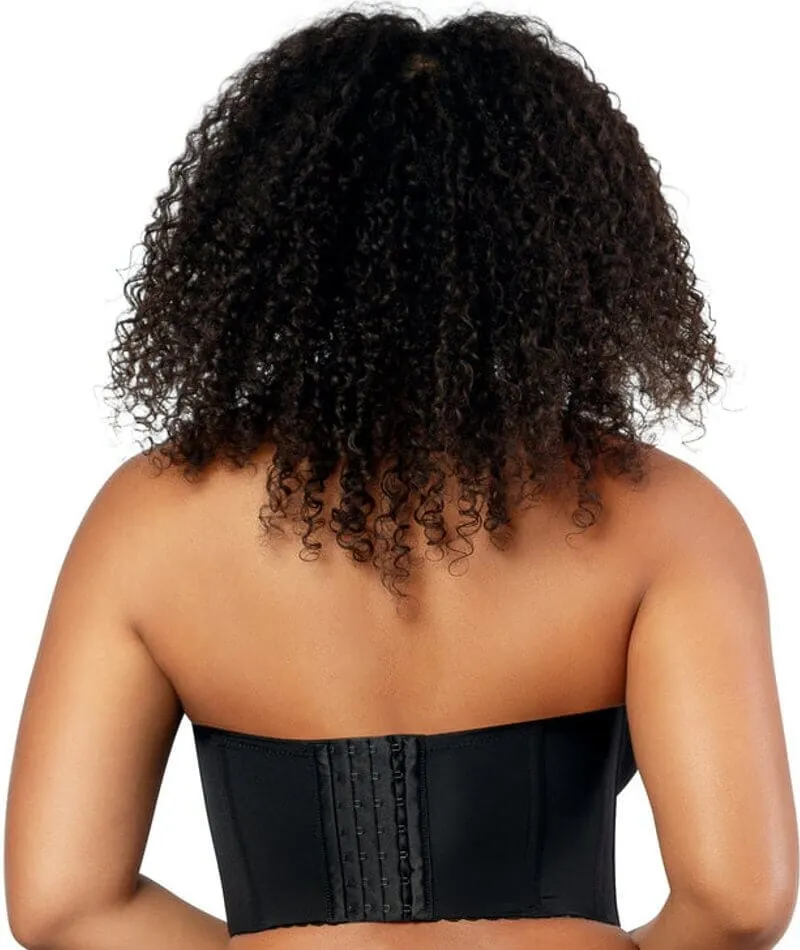 Parfait Elissa Seamless Underwire Padded Longline Strapless Bra - Black