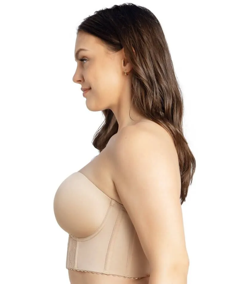 Parfait Elissa Seamless Underwire Padded Longline Strapless Bra - European Nude