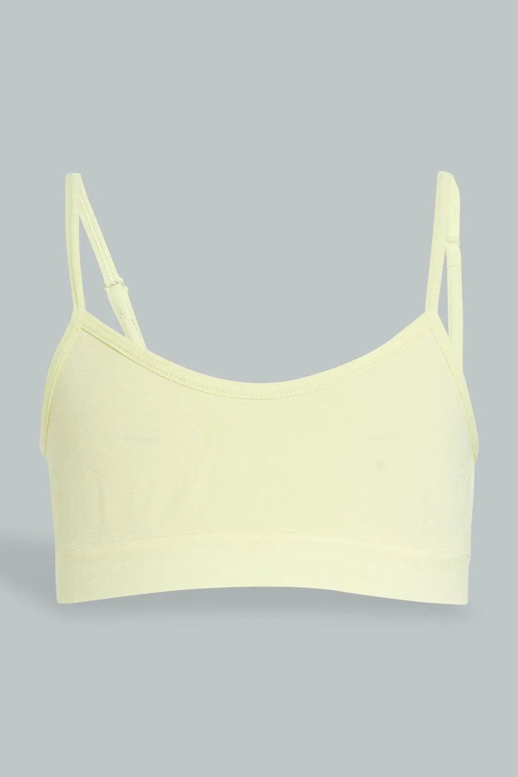 Pink And Yellow Comfort Bra For Senior Girls (Pack of 2)