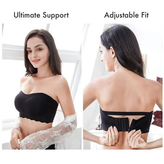 Plus Size Sexy Removable Strap Invisible Push Up Bra