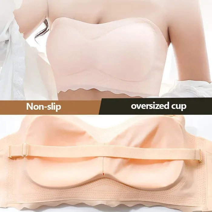 Plus Size Sexy Removable Strap Invisible Push Up Bra