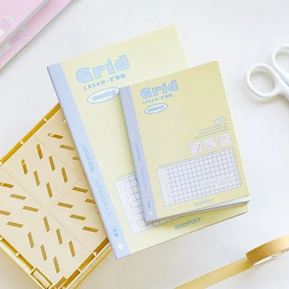 RosyPosy Notes Cream Color Blocking Notes Expansion Notes Memo NP-000124