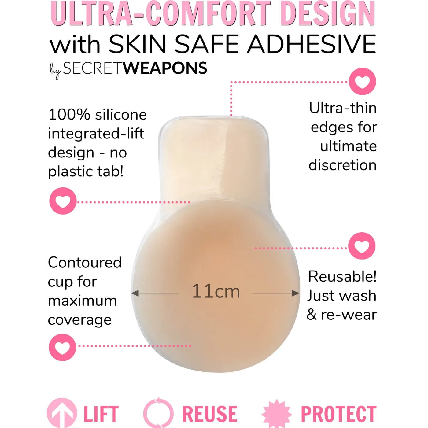 Secret Weapons Lift Ups Breast Lift Nipple Covers