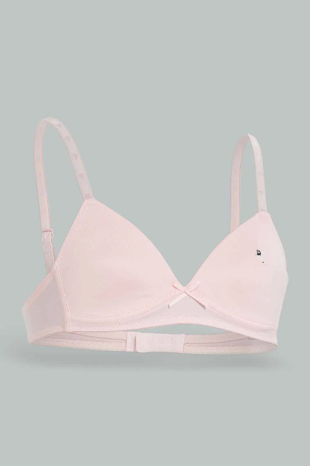 Senior Girls Beige and Pink Padded Bra Set (Pack of 2)