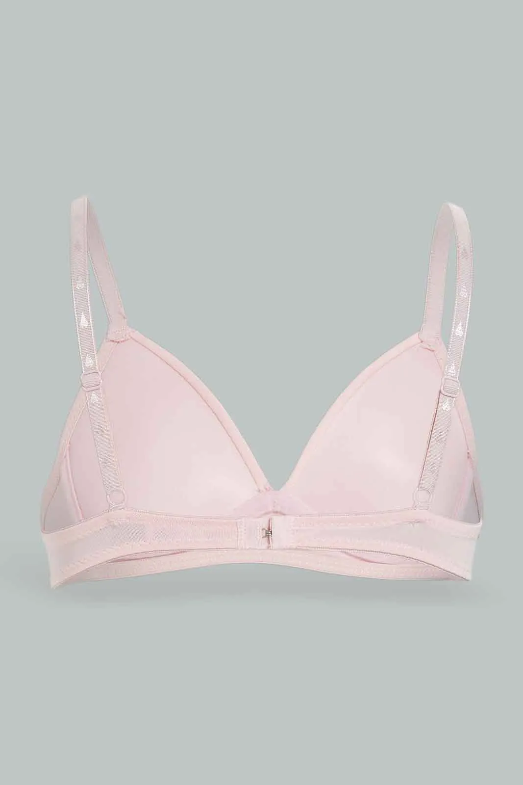 Senior Girls Beige and Pink Padded Bra Set (Pack of 2)