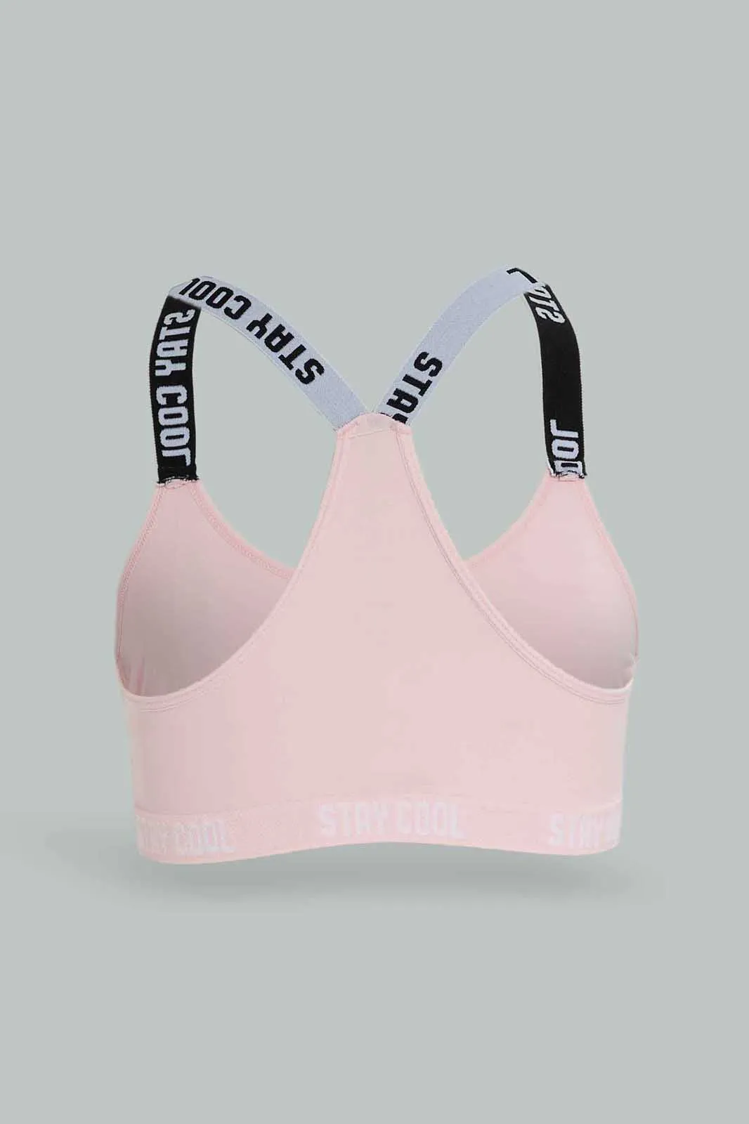 Senior Girls Pink And Blue Padded Bra Set (Pack of 2)