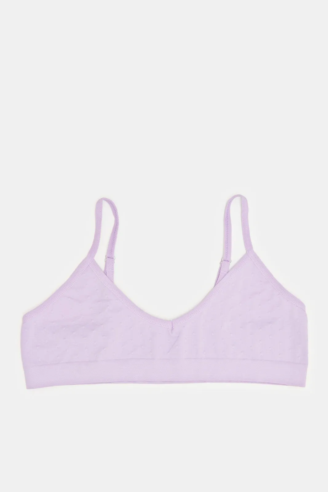 Senior Girls Pink And Purple Bra Set (2 Piece)