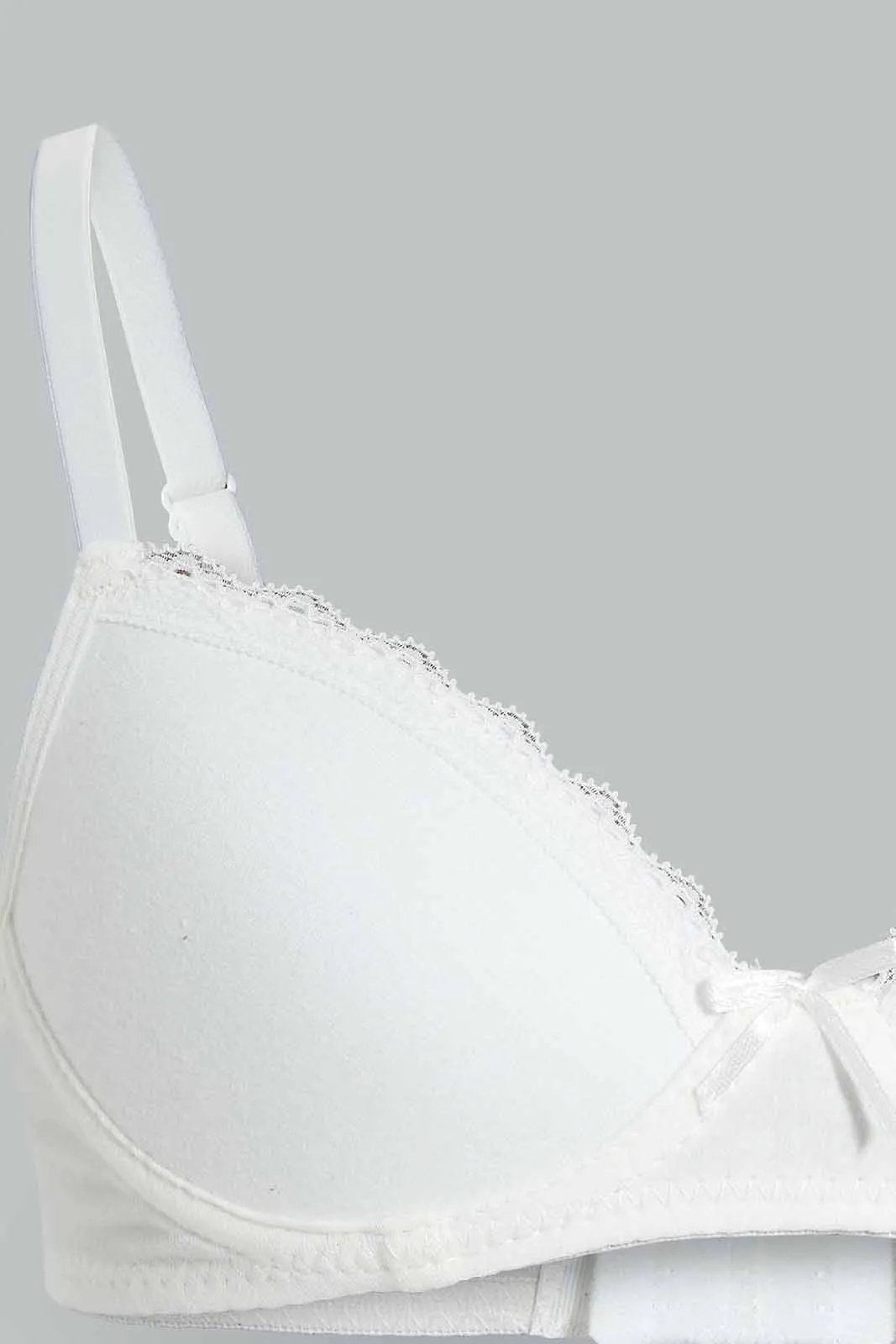 Senior Girls White Padded Bra (Pack of 2)