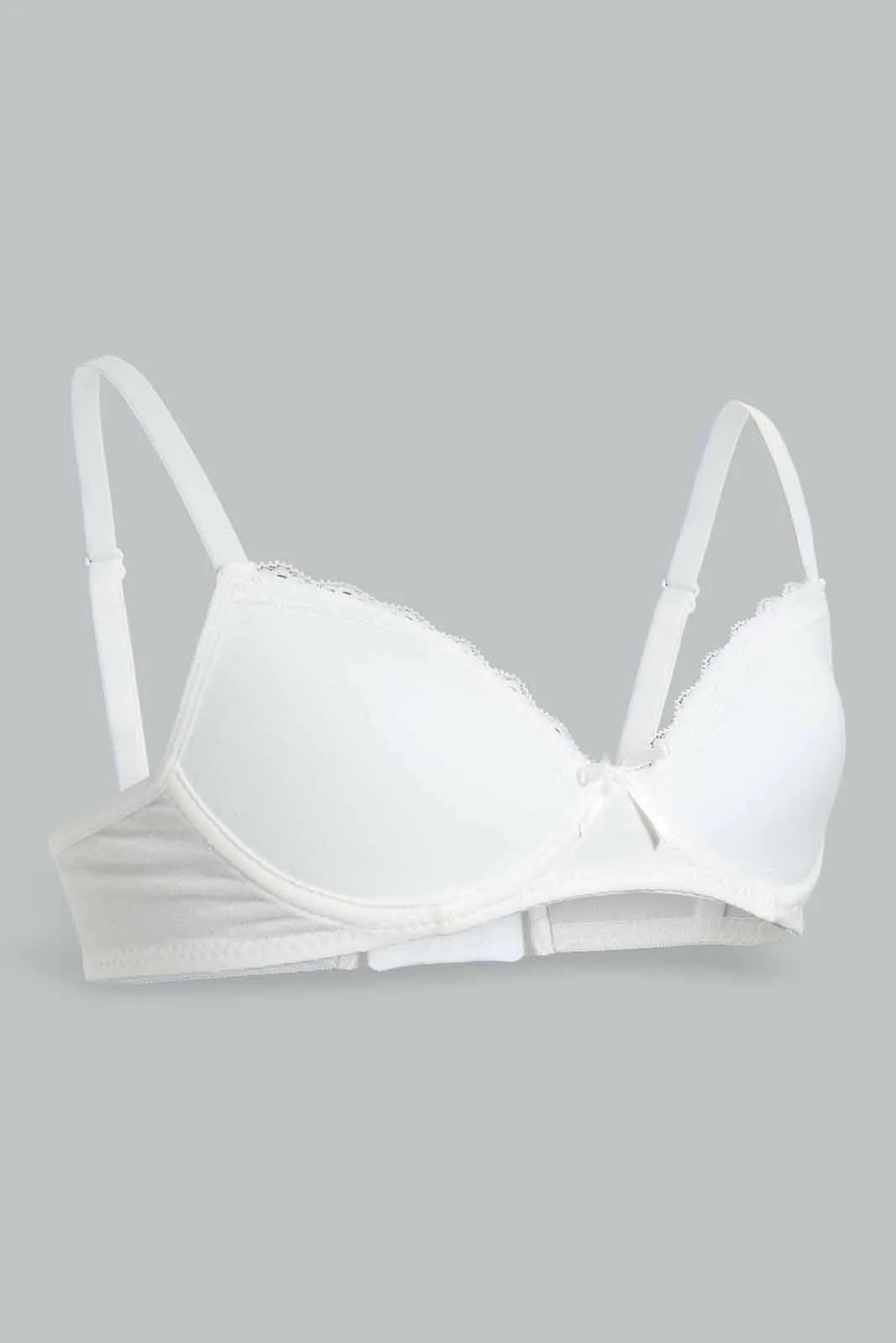 Senior Girls White Padded Bra (Pack of 2)