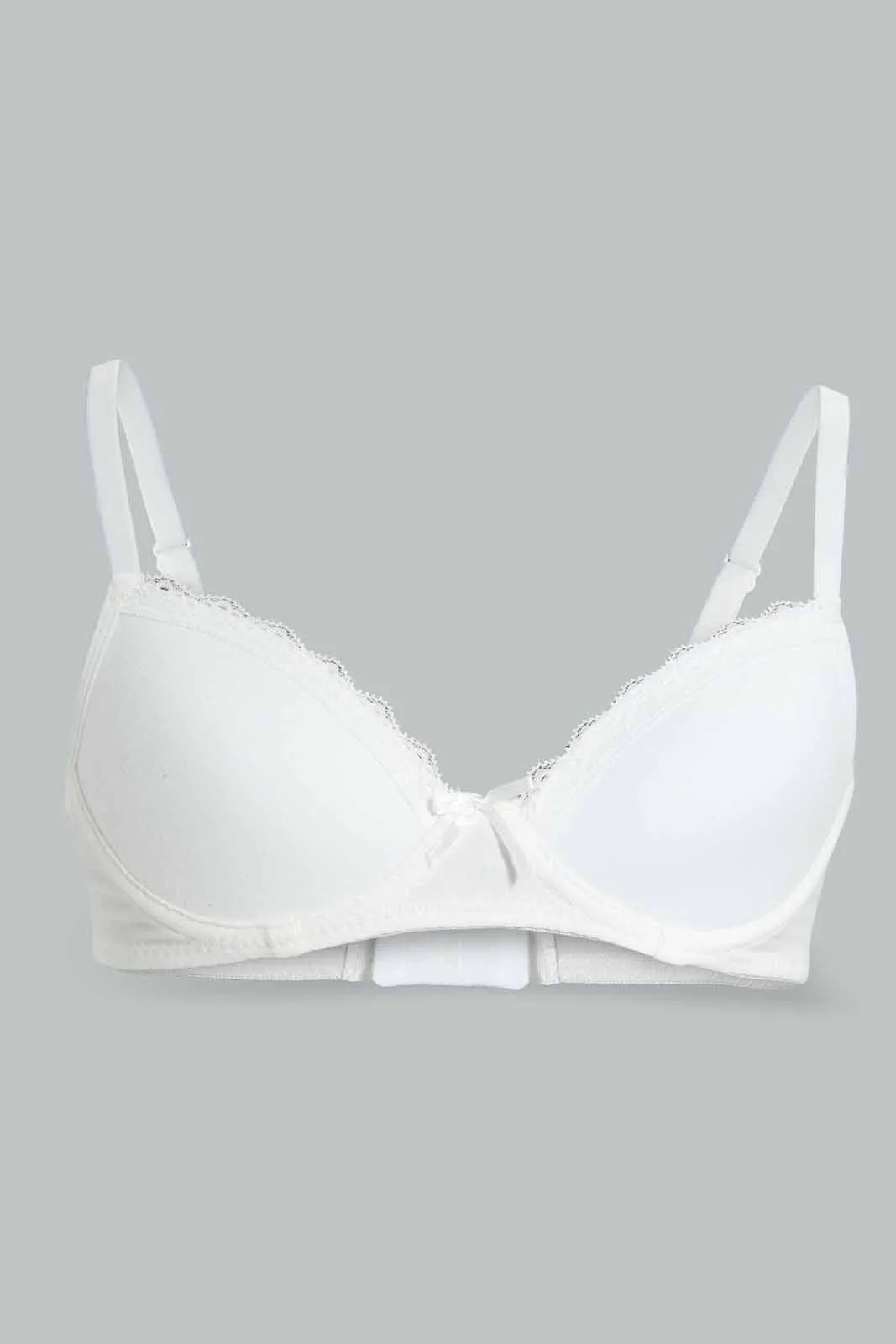 Senior Girls White Padded Bra (Pack of 2)